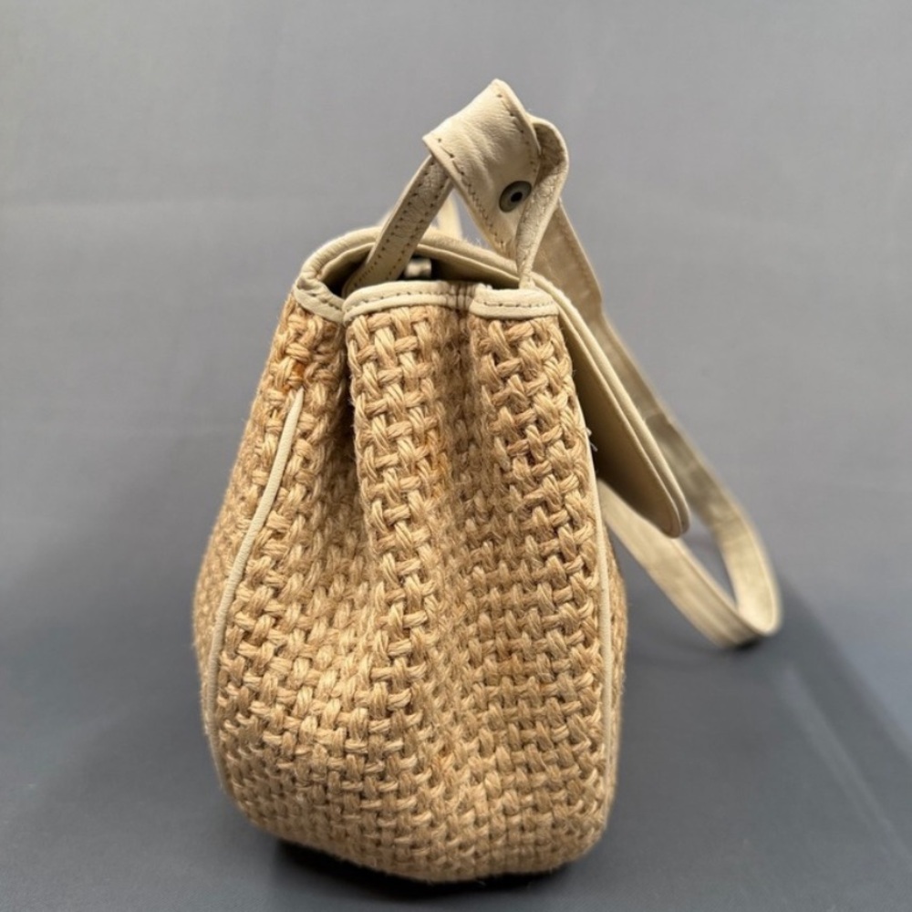 Vintage Bottega Veneta Tan Woven Crossbody Bag - Picture 3 of 11